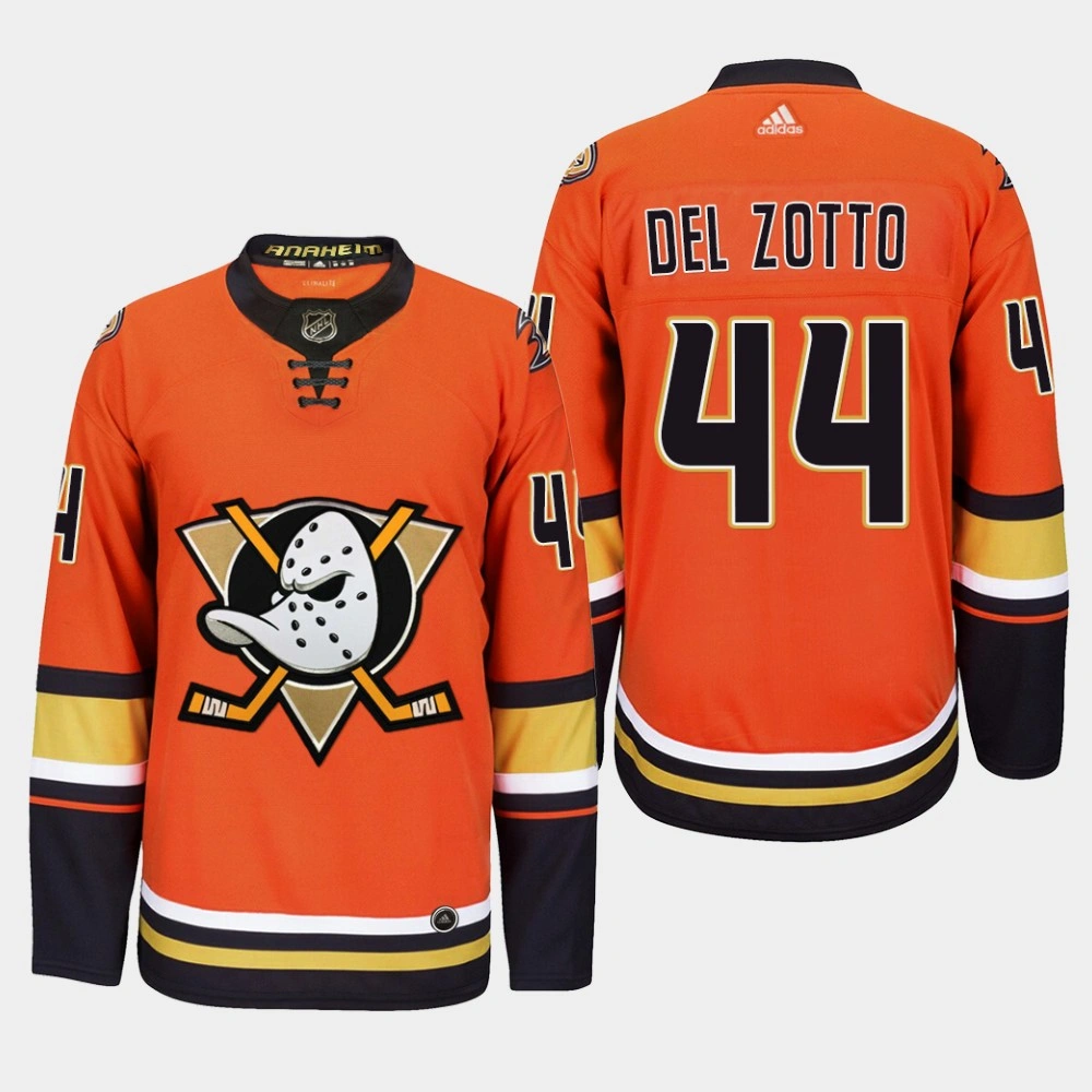Ducks Michael Del Zotto #44 2019-20 Alternate Authentic Orange Player Jersey Ducks Michael Del Zotto #44 2019-20 Alternate Authentic Orange Player Jersey