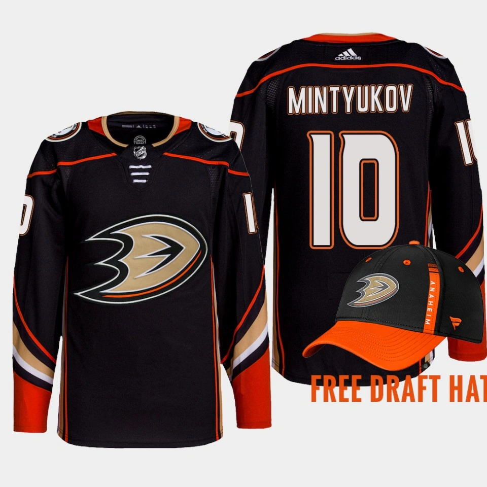 Women's Pavel Mintyukov Anaheim Ducks 2022 NHL Draft Black Jersey Authentic Primegreen Home Women's Pavel Mintyukov Anaheim Ducks 2022 NHL Draft Black Jersey Authentic Primegreen Home