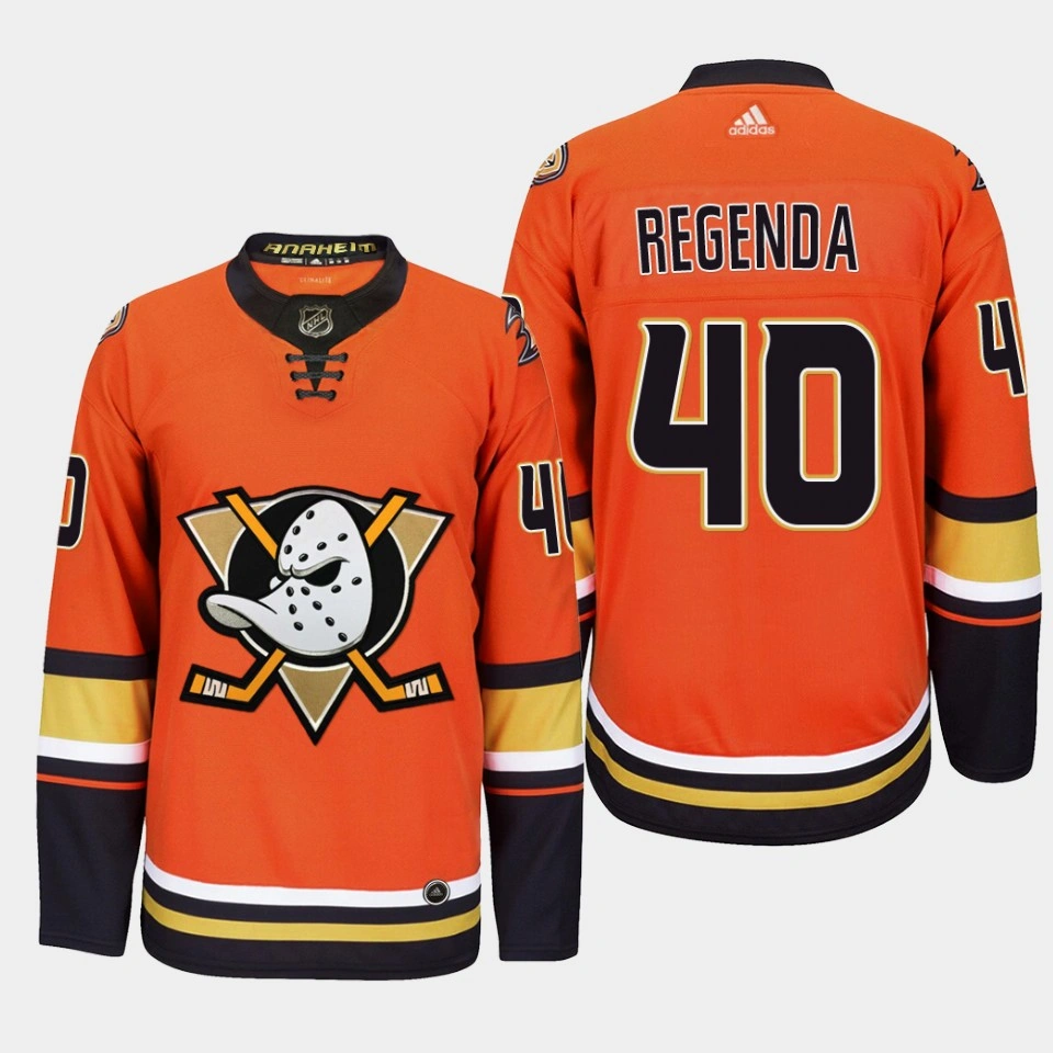 Pavol Regenda #40 Anaheim Ducks Orange Jersey Authentic Alternate Pavol Regenda #40 Anaheim Ducks Orange Jersey Authentic Alternate
