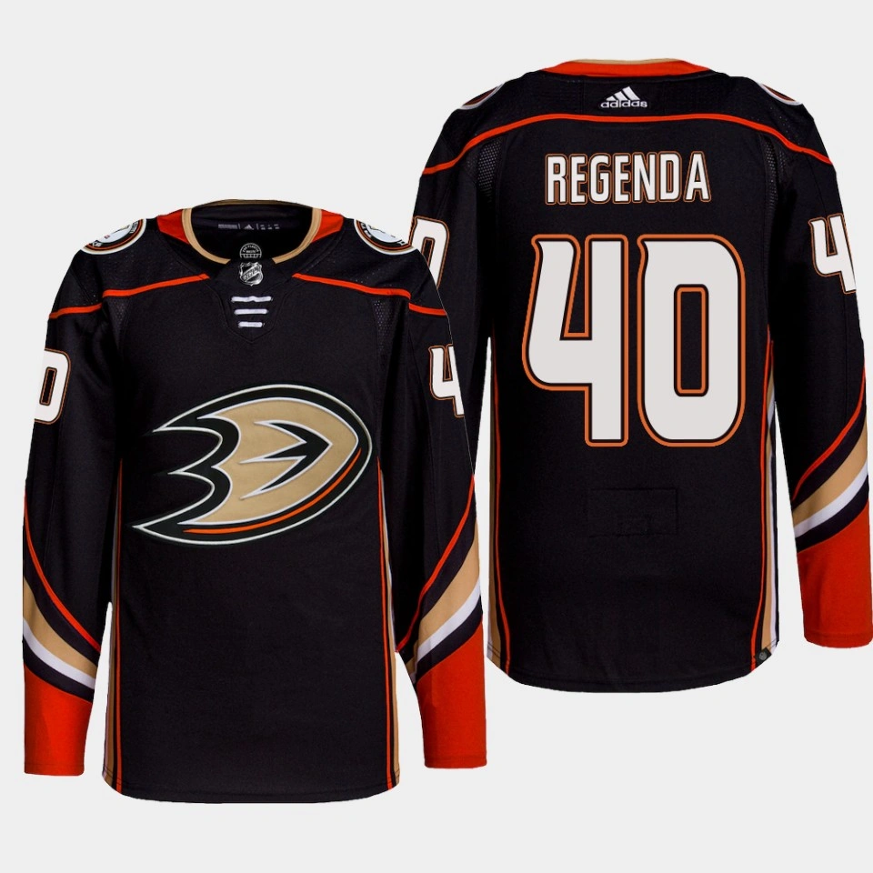 Youth Anaheim Ducks Pavol Regenda Black Home Primegreen Jersey