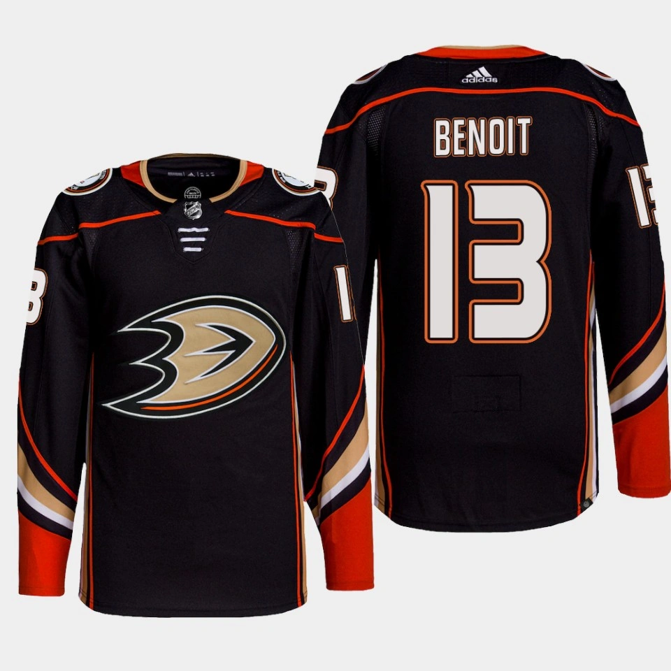 Anaheim Ducks Simon Benoit Black Home Primegreen Authentic Jersey