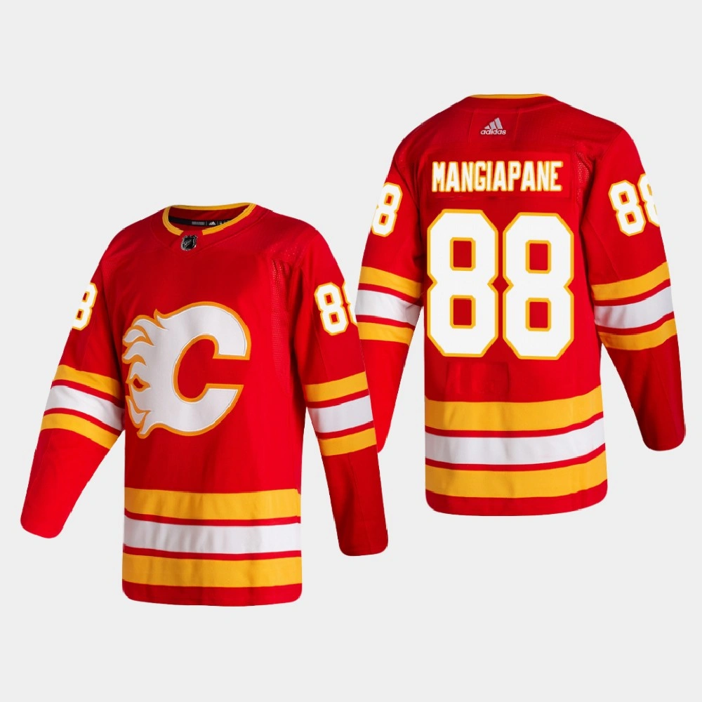 Calgary Flames Andrew Mangiapane #88 2020-21 Home Authentic Red Jersey