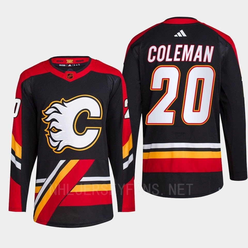 Blake Coleman Reverse Retro 2.0 2022 Calgary Flames Black Jersey Authentic Primegreen #20