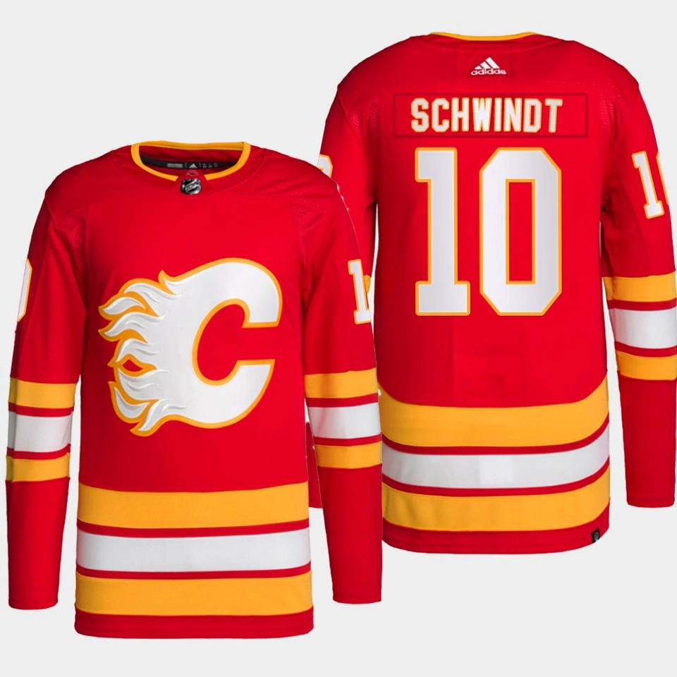 Cole Schwindt #10 Calgary Flames Red Jersey 2022 Primegreen Authentic Home Cole Schwindt #10 Calgary Flames Red Jersey 2022 Primegreen Authentic Home