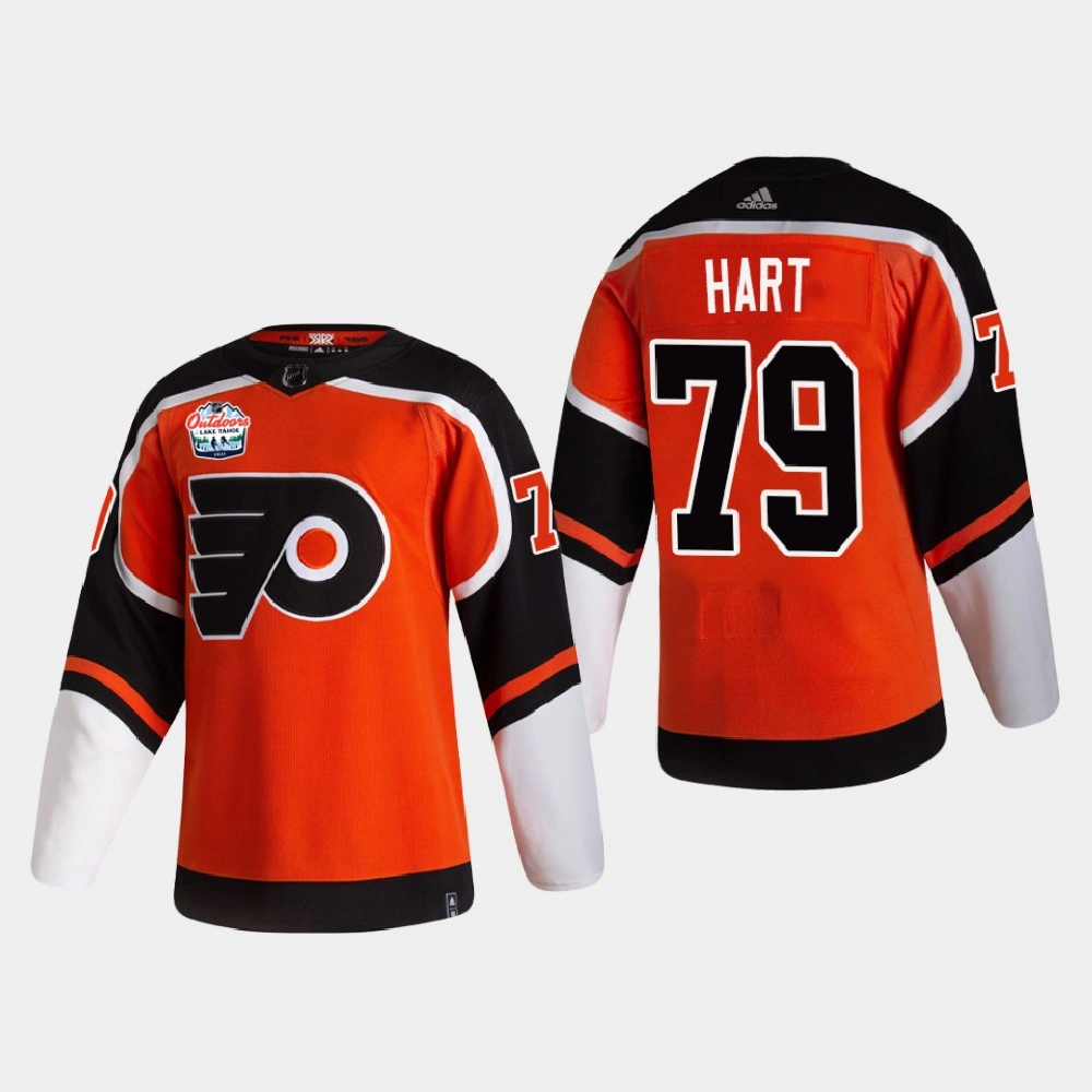 Philadelphia Flyers Carter Hart #79 2021 Lake Tahoe Outdoor Games Authentic Patch Orange Jersey Philadelphia Flyers Carter Hart #79 2021 Lake Tahoe Outdoor Games Authentic Patch Orange Jersey