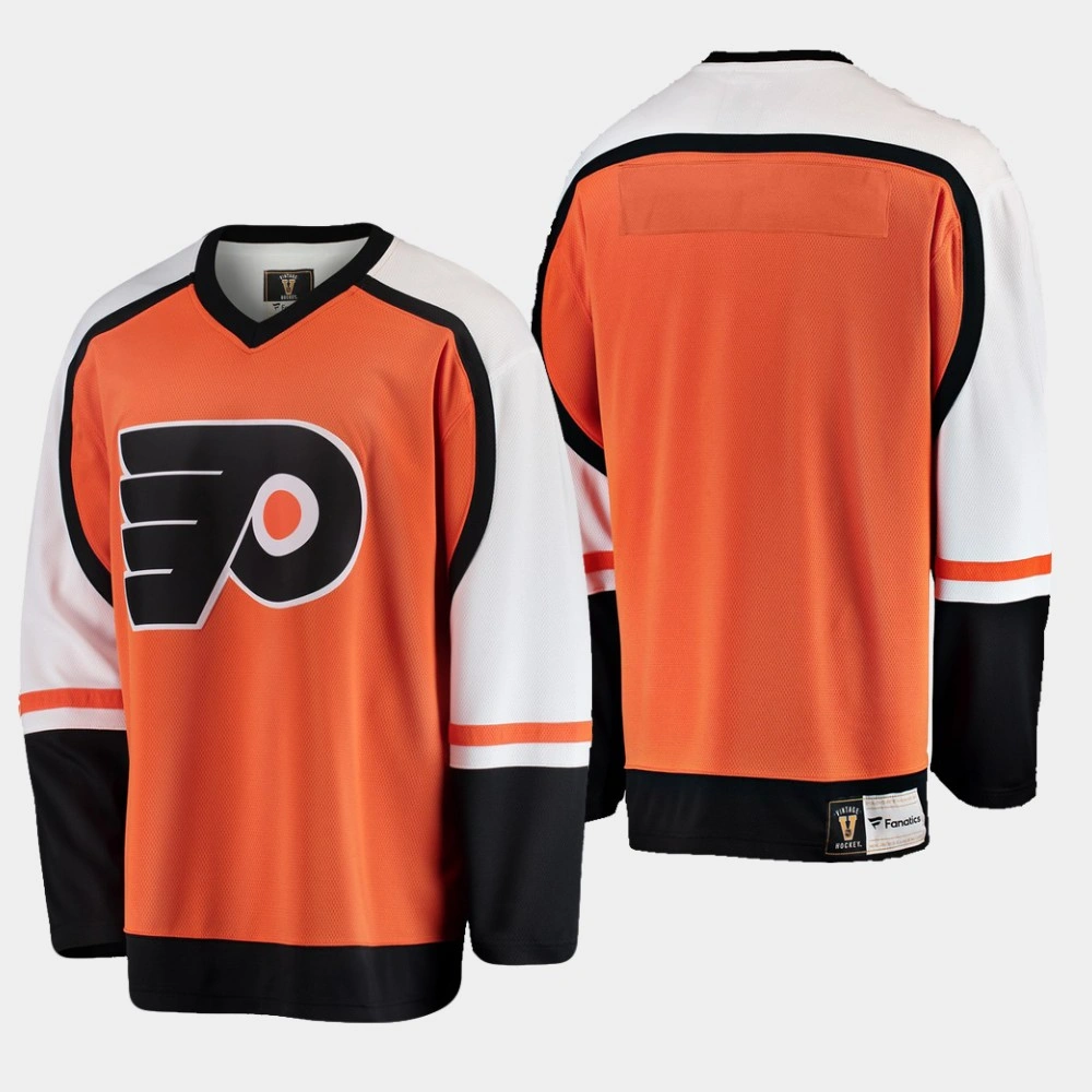 Men's Philadelphia Flyers Heritage Premier Breakaway Blank Jersey Orange