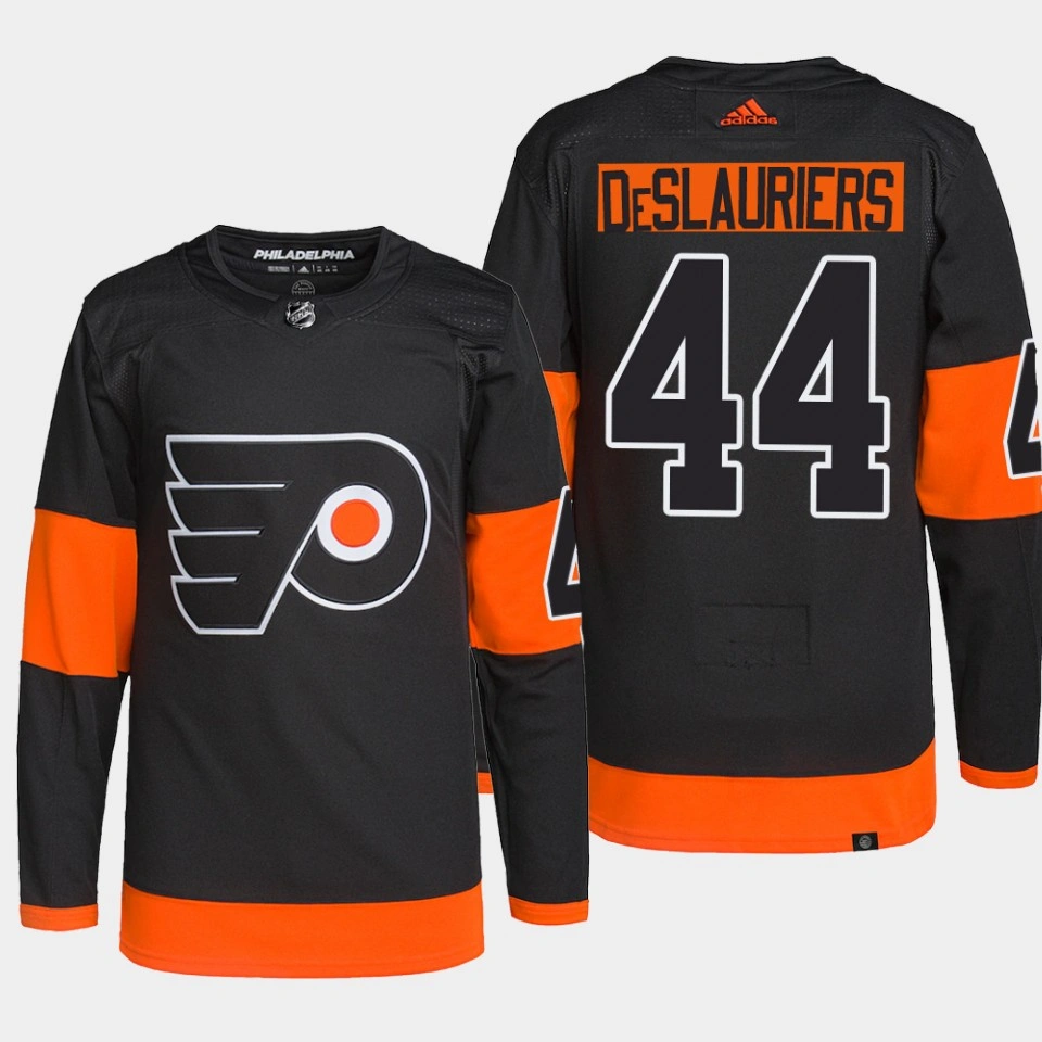 Youth Nicolas Deslauriers #44 Philadelphia Flyers Black Jersey Authentic Primegreen Alternate Youth Nicolas Deslauriers #44 Philadelphia Flyers Black Jersey Authentic Primegreen Alternate