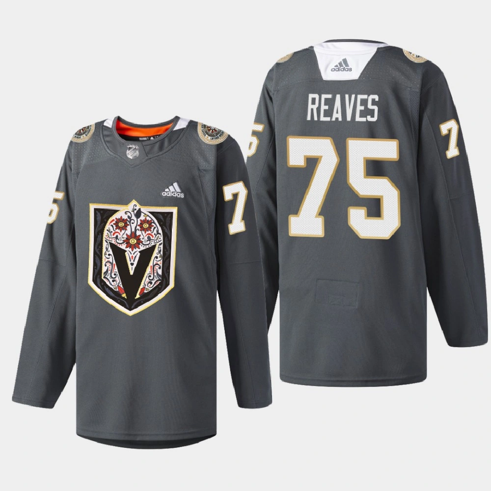 Vegas Golden Knights Ryan Reaves #75 Latino Heritage Night Black Jersey Vegas Golden Knights Ryan Reaves #75 Latino Heritage Night Black Jersey