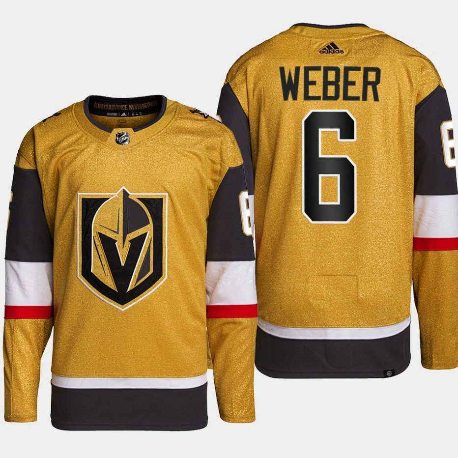 Vegas Golden Knights Shea Weber Gold Alternate Authentic Primegreen Jersey 2022 Vegas Golden Knights Shea Weber Gold Alternate Authentic Primegreen Jersey 2022