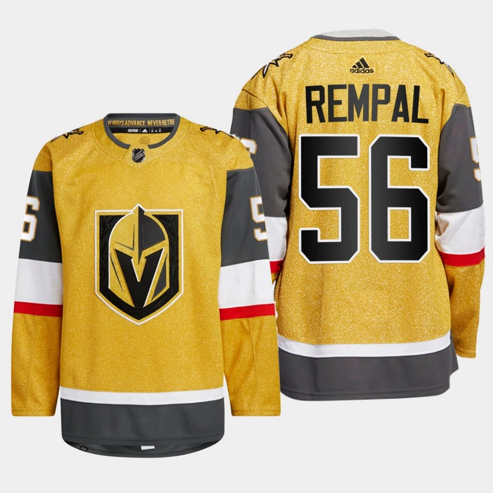 Sheldon Rempal #56 Vegas Golden Knights Gold Jersey 2022-23 Home Authentic