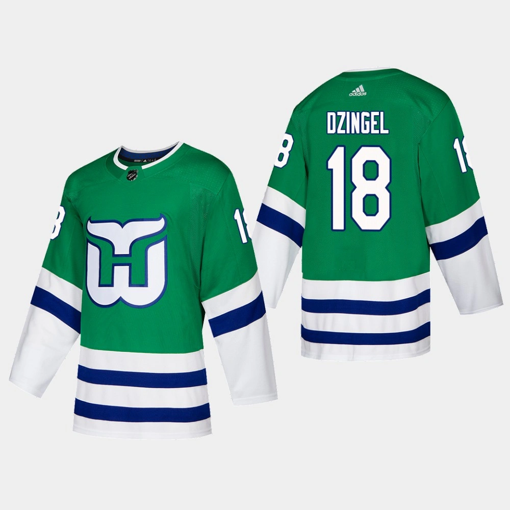 Women's Hartford Whalers Ryan Dzingel #18 2019-20 Heritage Authentic Green Player Jersey