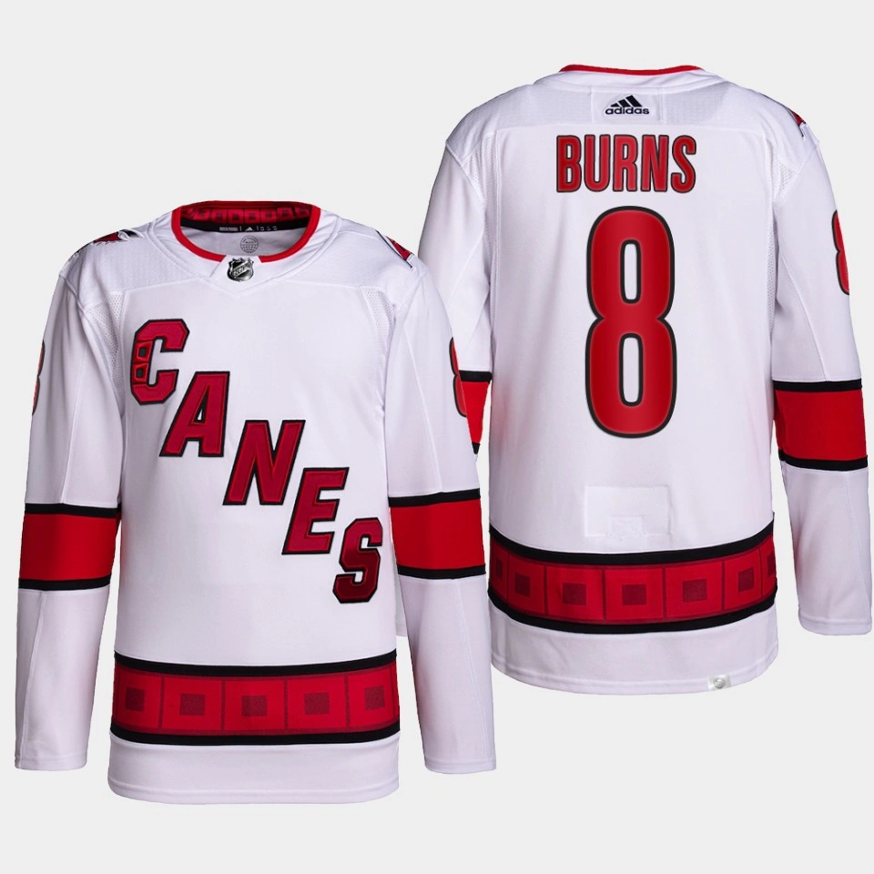 Youth Brent Burns #8 Carolina Hurricanes White Jersey Primegreen Authentic Away