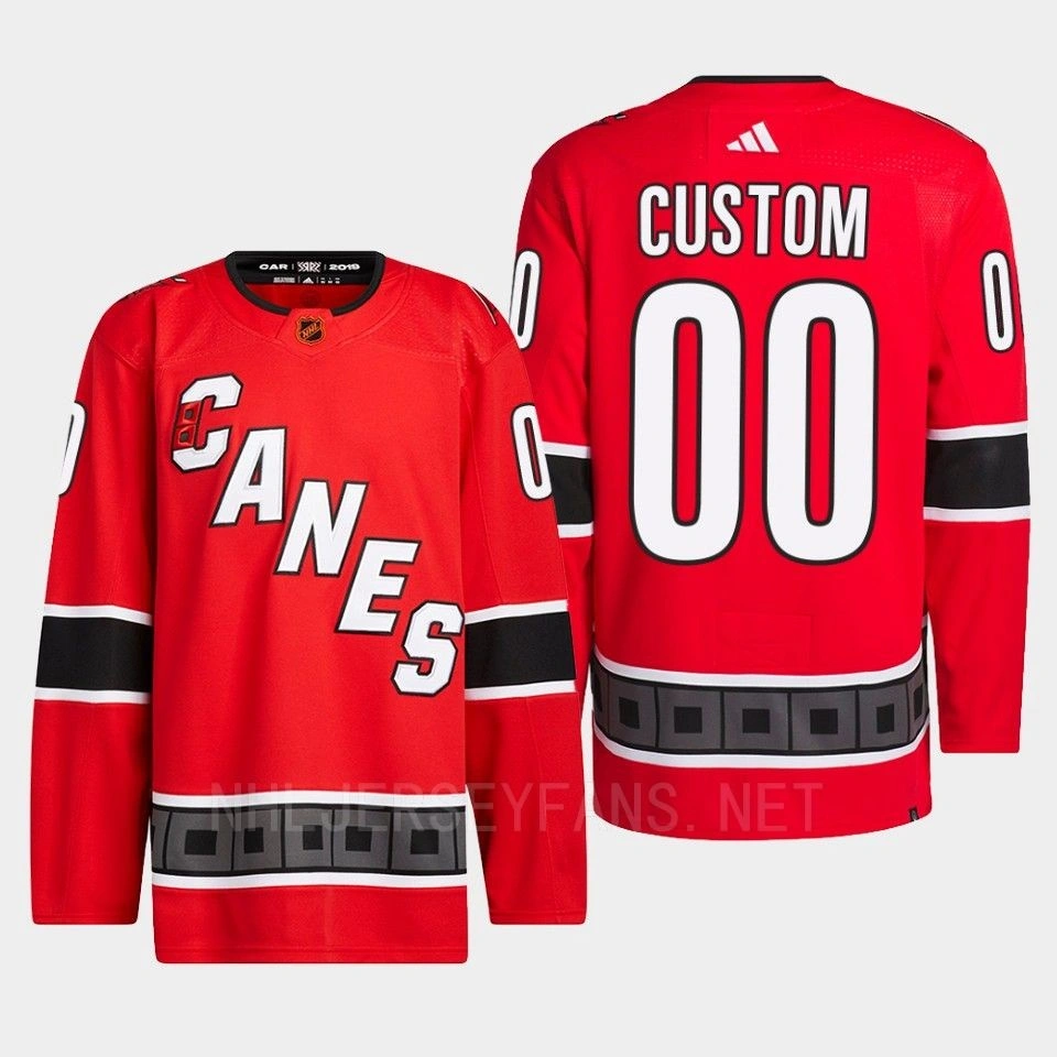 Youth Carolina Hurricanes Custom Red Authentic Primegreen Reverse Retro 2.0 Jersey 2022 Youth Carolina Hurricanes Custom Red Authentic Primegreen Reverse Retro 2.0 Jersey 2022