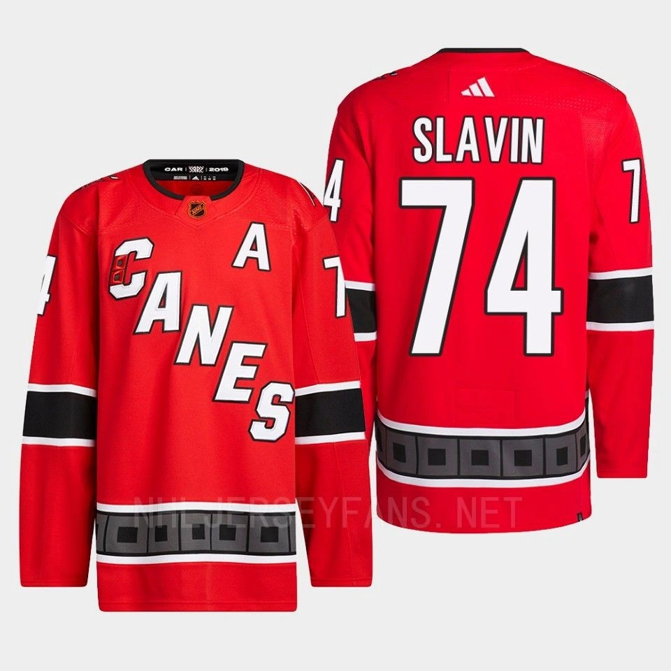 Carolina Hurricanes Jaccob Slavin Red Authentic Primegreen Reverse Retro 2.0 Jersey 2022 Carolina Hurricanes Jaccob Slavin Red Authentic Primegreen Reverse Retro 2.0 Jersey 2022
