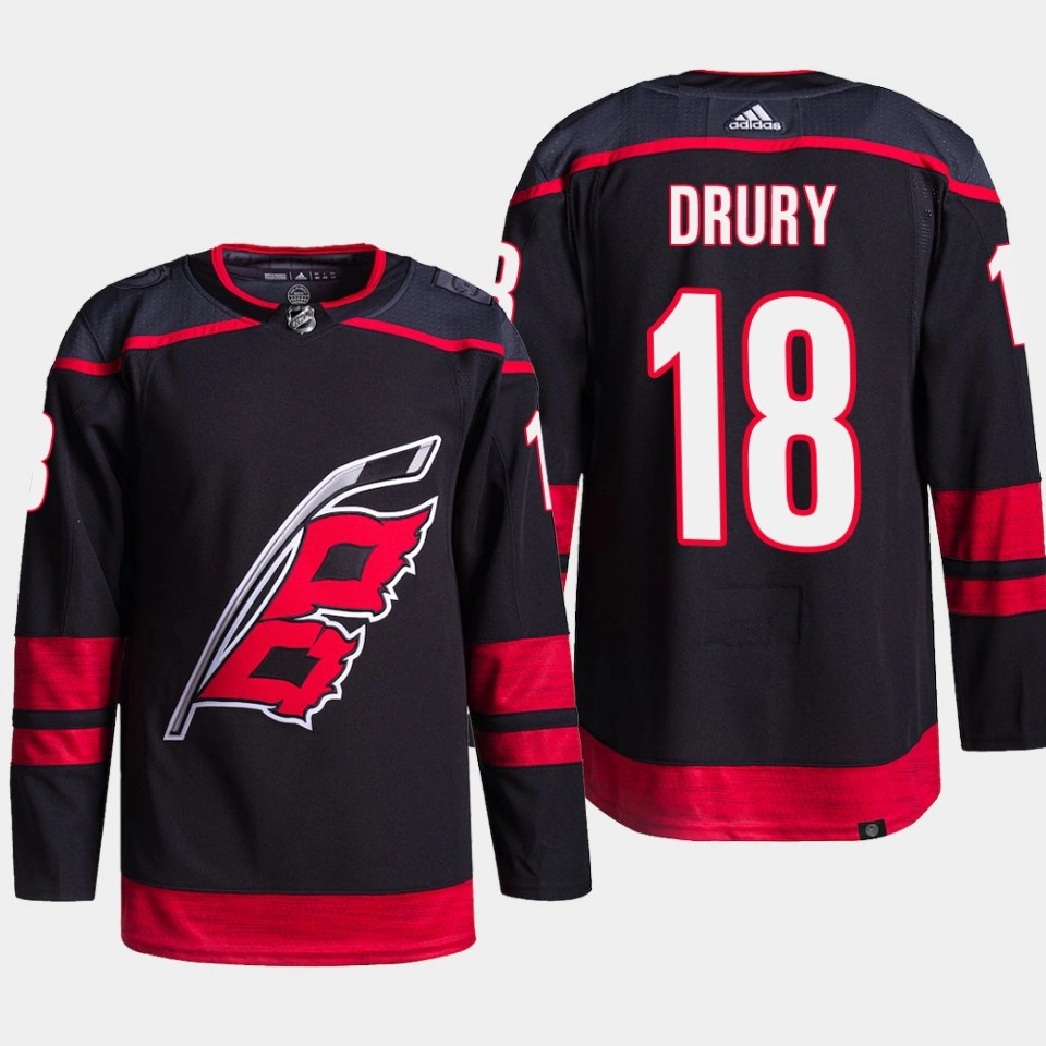 Youth Jack Drury #18 Carolina Hurricanes Black Jersey Authentic Primegreen Alternate Youth Jack Drury #18 Carolina Hurricanes Black Jersey Authentic Primegreen Alternate