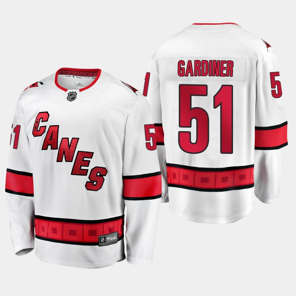Youth Hurricanes Jake Gardiner #51 2019-20 Away Premier Breakaway Jersey - White