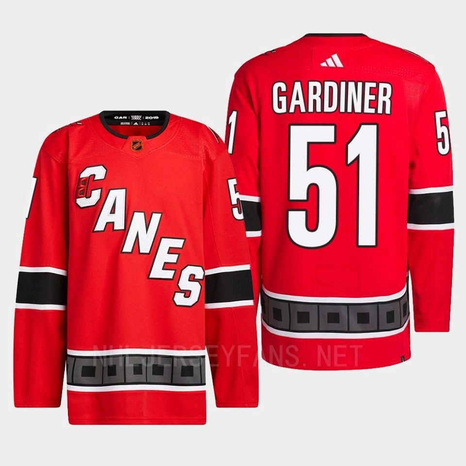 Carolina Hurricanes Jake Gardiner Red Authentic Primegreen Reverse Retro 2.0 Jersey 2022 Carolina Hurricanes Jake Gardiner Red Authentic Primegreen Reverse Retro 2.0 Jersey 2022