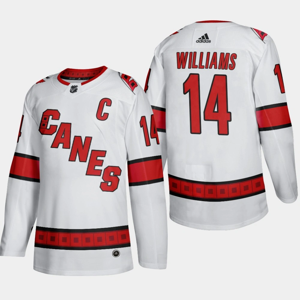 Hurricanes Justin Williams #14 2019-20 Away Authentic White Player Jersey
