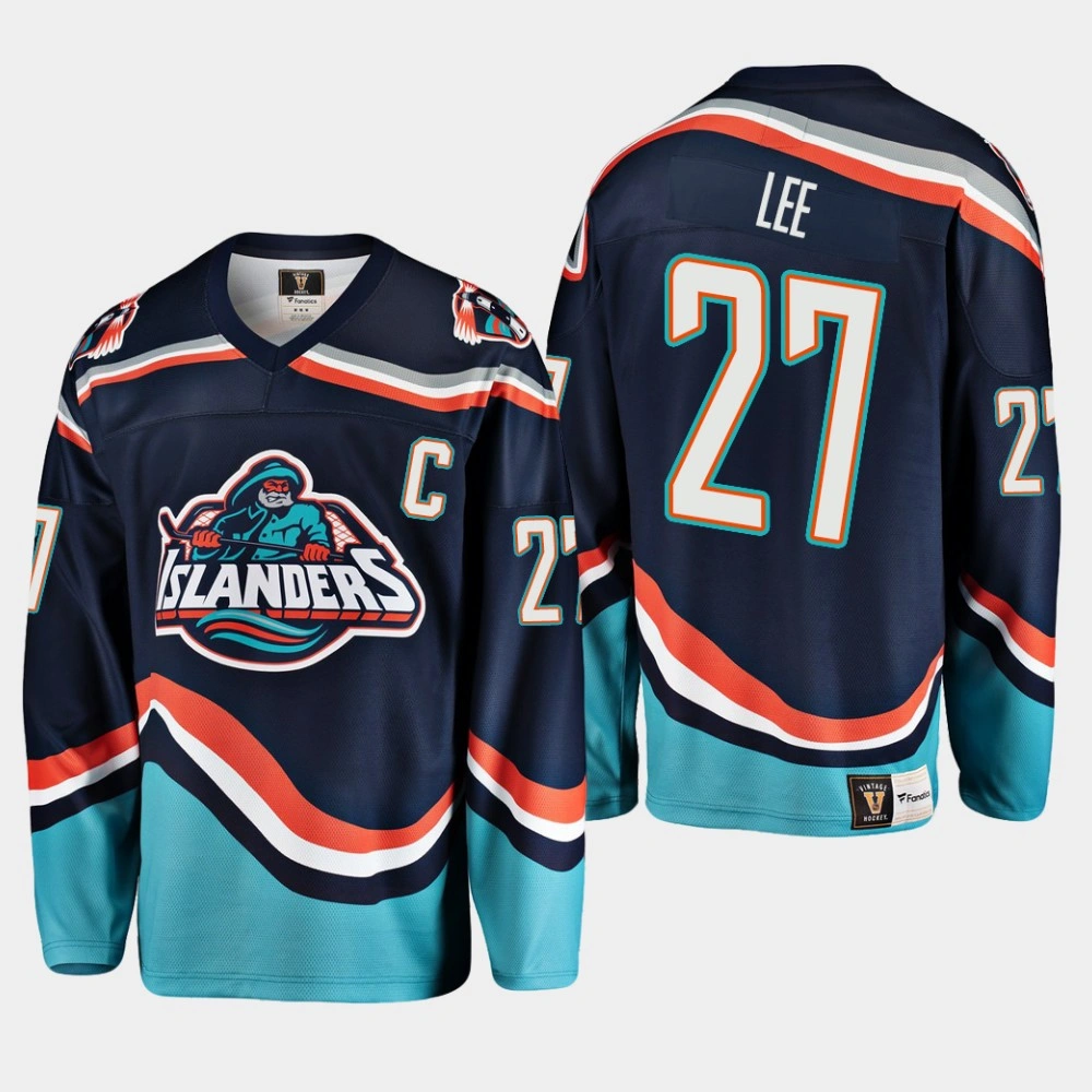 New York Islanders Anders Lee #27 Heritage Premier Player Navy Jersey