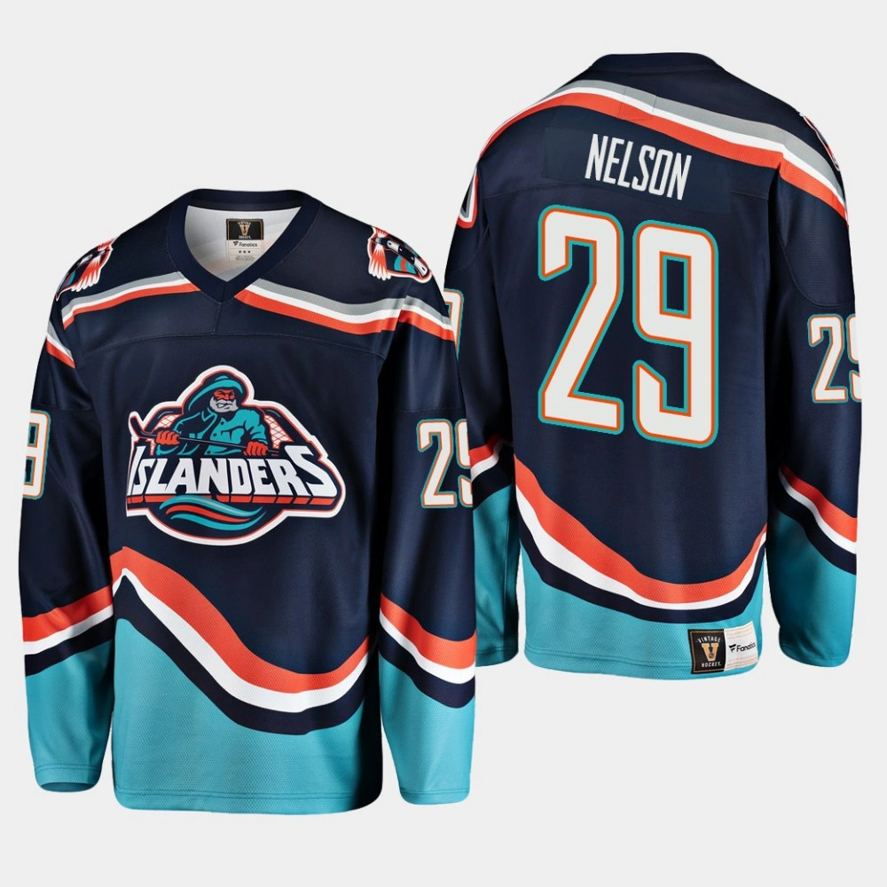 New York Islanders Brock Nelson #29 Heritage Premier Player Navy Jersey