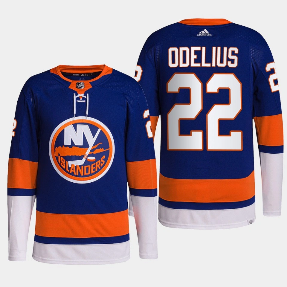 Calle Odelius New York Islanders 2022 NHL Draft Royal Jersey Authentic Primegreen Home Calle Odelius New York Islanders 2022 NHL Draft Royal Jersey Authentic Primegreen Home