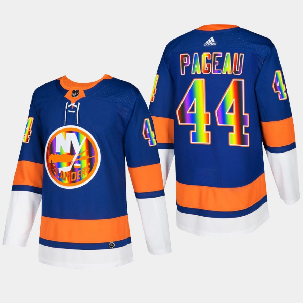 Women's Jean-Gabriel Pageau New York Islanders Pride Night 2022 Royal #44 Jersey HockeyIsForEveryone
