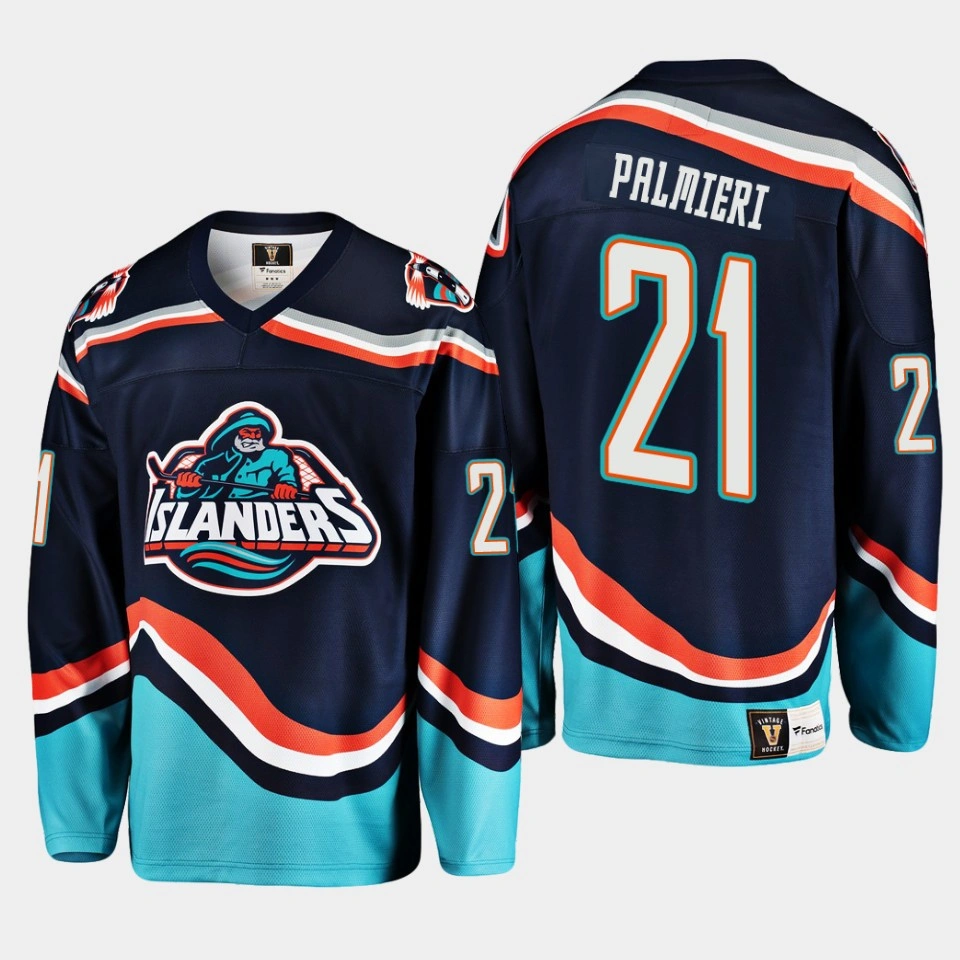 Women's Kyle Palmieri New York Islanders #21 Navy Reverse Retro 2.0 Jersey 2022-23 Replica