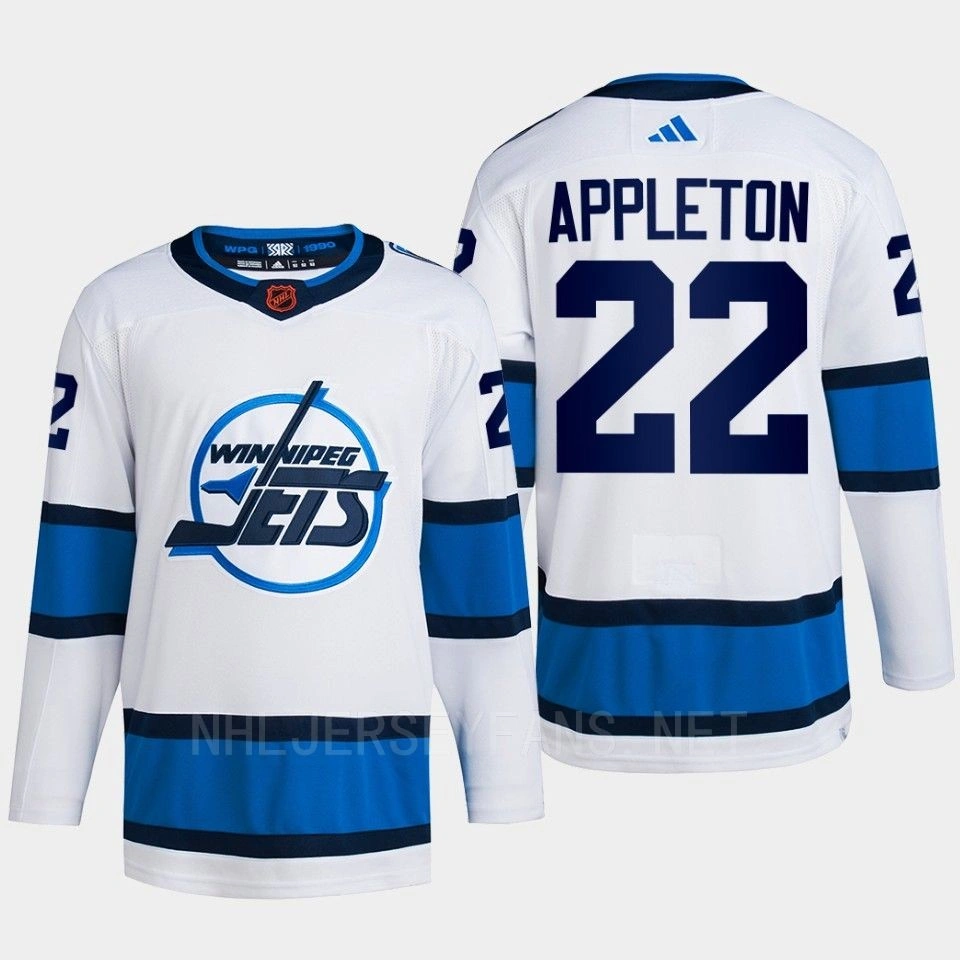 Mason Appleton Reverse Retro 2.0 2022 Winnipeg Jets White Jersey Authentic Primegreen #22 Mason Appleton Reverse Retro 2.0 2022 Winnipeg Jets White Jersey Authentic Primegreen #22