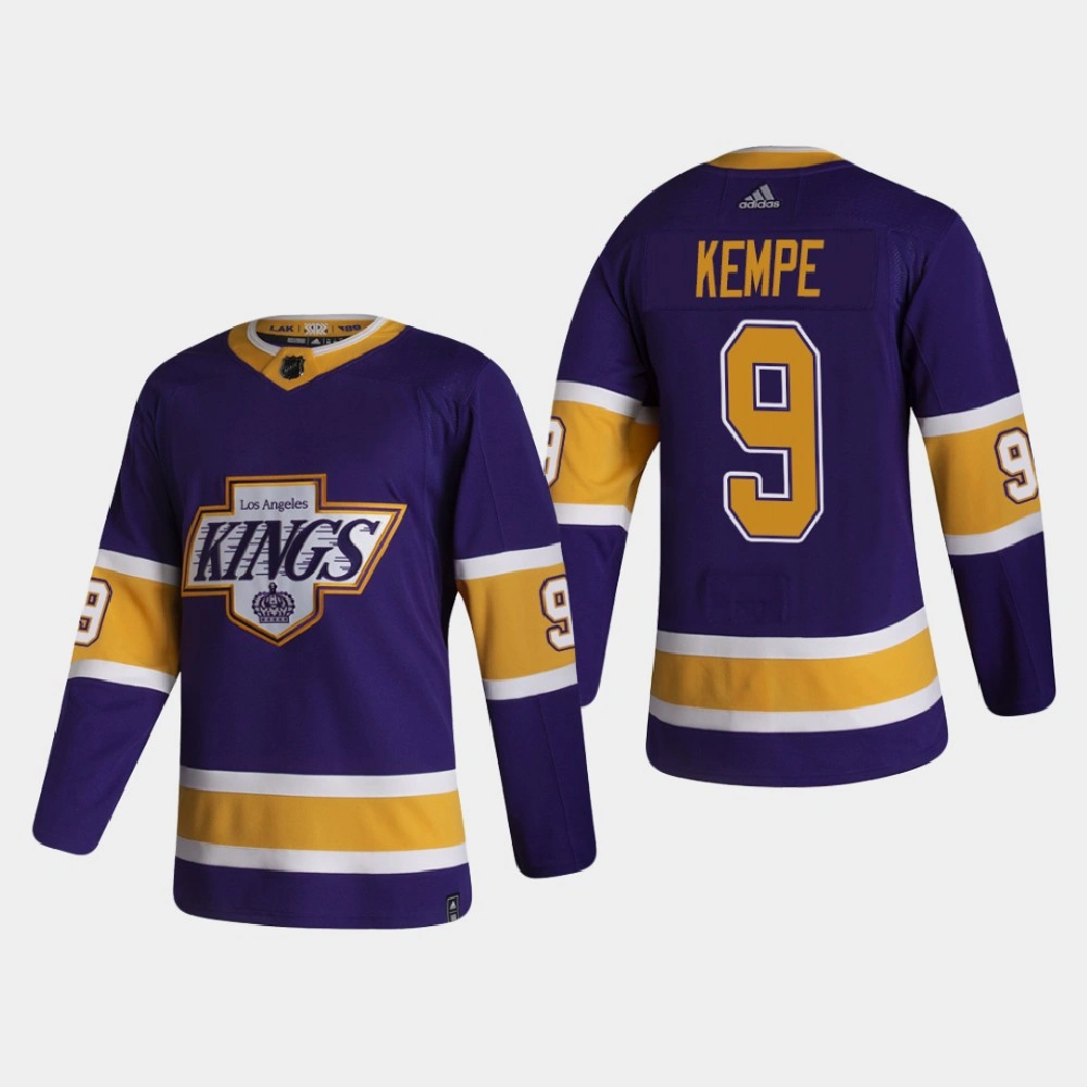 Women's Los Angeles Kings Adrian Kempe #9 2020-21 Reverse Retro Authentic Purple Jersey