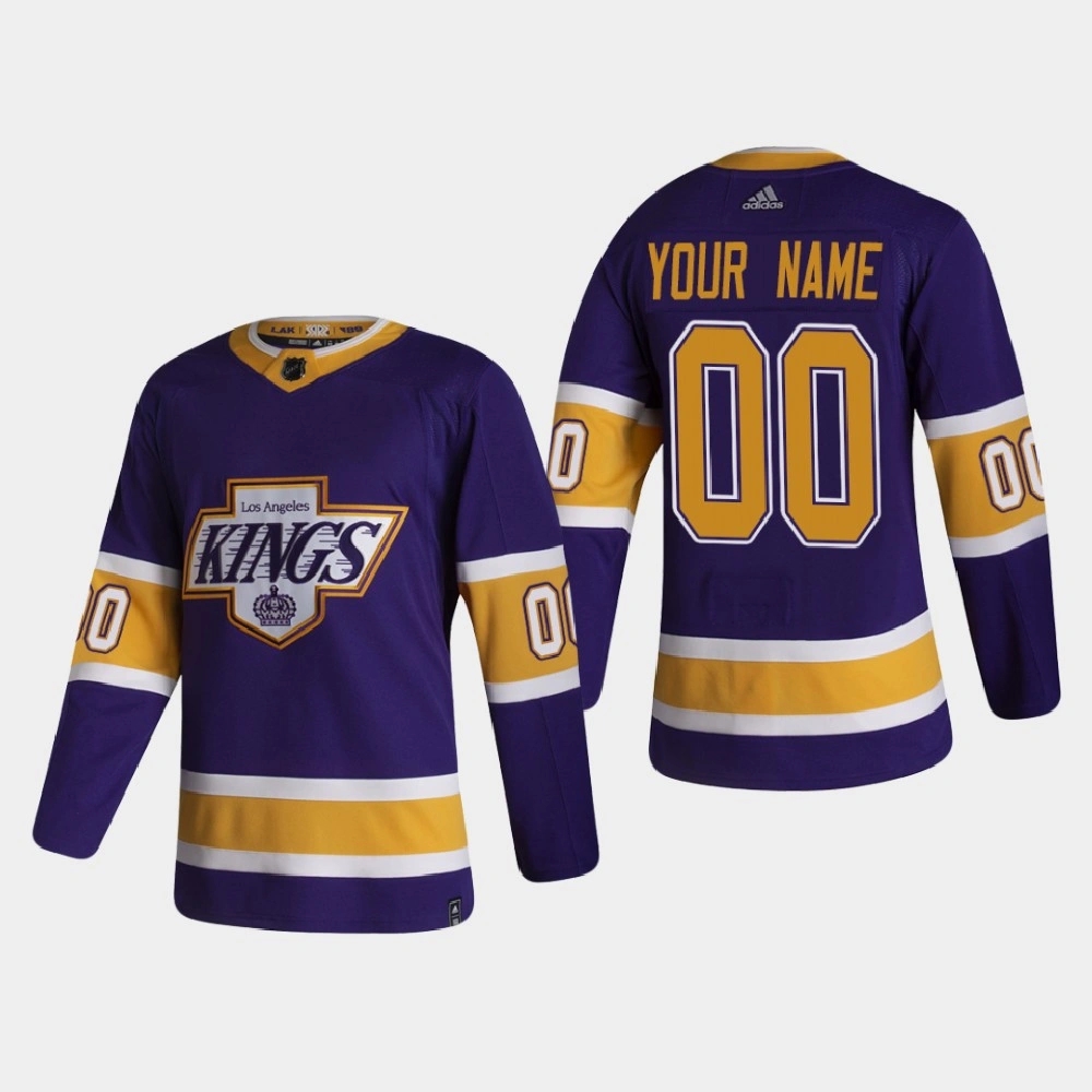 Los Angeles Kings Custom #00 2020-21 Reverse Retro Authentic Purple Jersey Los Angeles Kings Custom #00 2020-21 Reverse Retro Authentic Purple Jersey