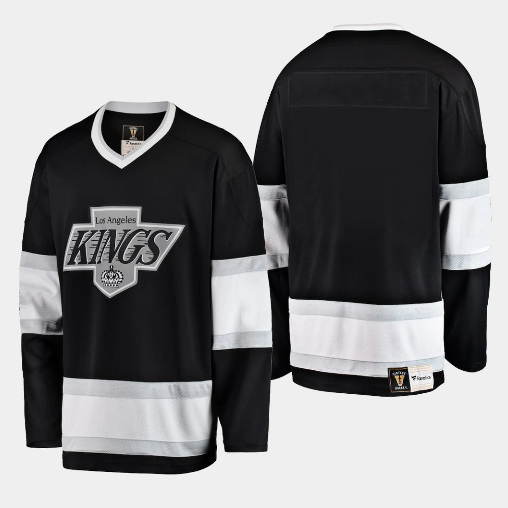 Men's Los Angeles Kings Heritage Premier Breakaway Blank Jersey Black Men's Los Angeles Kings Heritage Premier Breakaway Blank Jersey Black