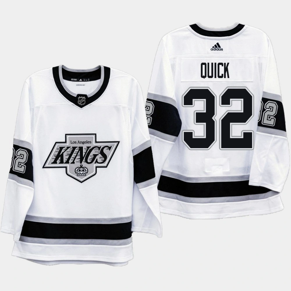 Women's Kings #32 Jonathan Quick 2020 Season 90s Heritage Authentic Pro White Jersey Women's Kings #32 Jonathan Quick 2020 Season 90s Heritage Authentic Pro White Jersey