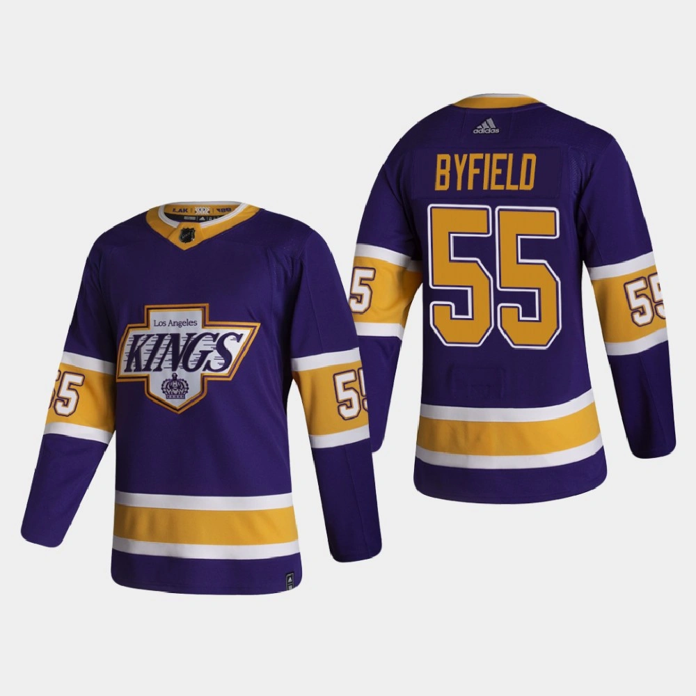 Women's Los Angeles Kings Quinton Byfield #55 2020-21 Reverse Retro Authentic Purple Jersey