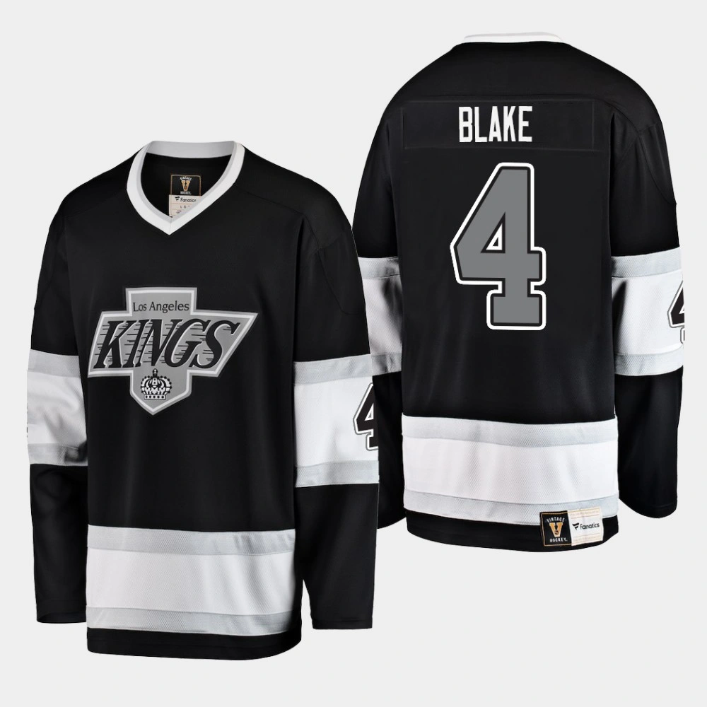 Los Angeles Kings Rob Blake #4 Heritage Premier Breakaway Player Black Jersey