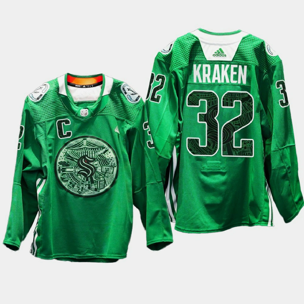 Women's Seattle Kraken Green Night Green Eco-conscious Jersey