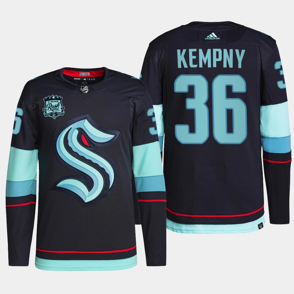 Seattle Kraken Michal Kempny Navy Home Primegreen Authentic Jersey 2022-23
