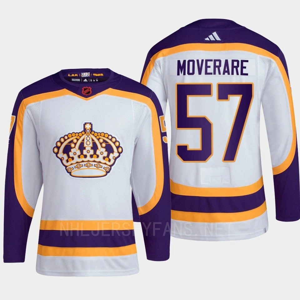 Women's Jacob Moverare #57 Los Angeles Kings White Jersey 2022 Reverse Retro 2.0 Authentic Primegreen Women's Jacob Moverare #57 Los Angeles Kings White Jersey 2022 Reverse Retro 2.0 Authentic Primegreen
