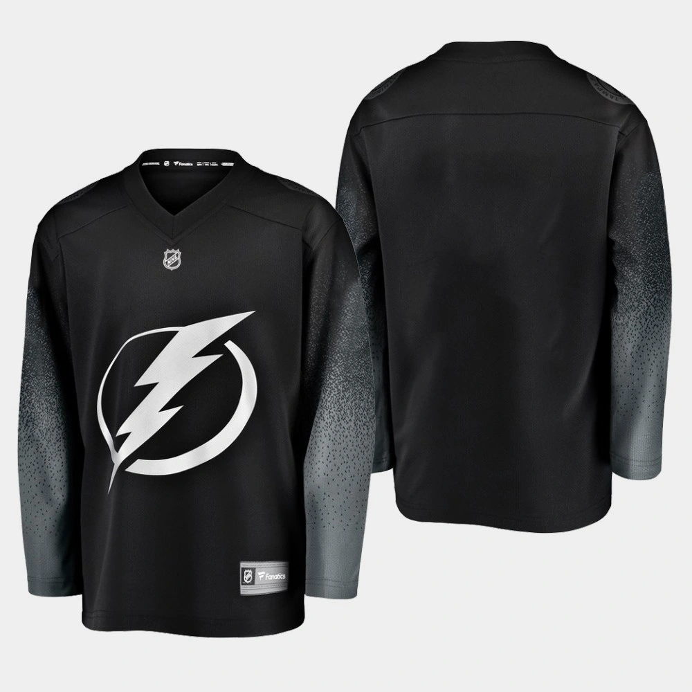 Men's Tampa Bay Lightning 2019 Alternate Breakaway Blank Jersey Black Men's Tampa Bay Lightning 2019 Alternate Breakaway Blank Jersey Black