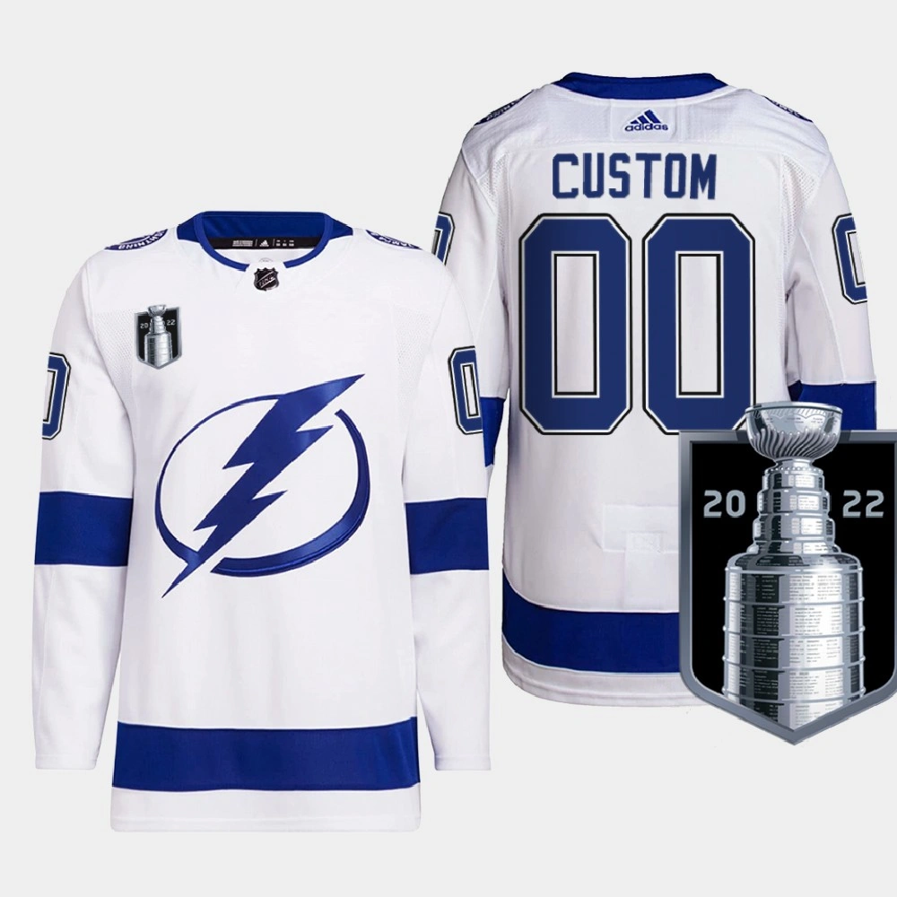 Tampa Bay Lightning Custom White Authentic 2022 Eastern Conference Champs Jersey Tampa Bay Lightning Custom White Authentic 2022 Eastern Conference Champs Jersey