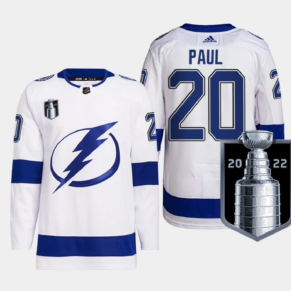 Youth Tampa Bay Lightning Nicholas Paul White Authentic 2022 Eastern Conference Champs Jersey