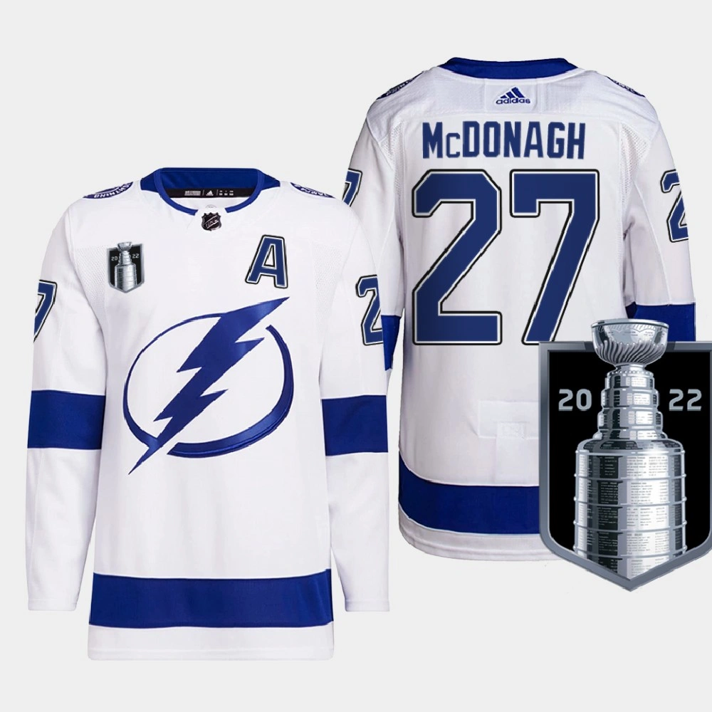 Tampa Bay Lightning Ryan McDonagh White Authentic 2022 Eastern Conference Champs Jersey