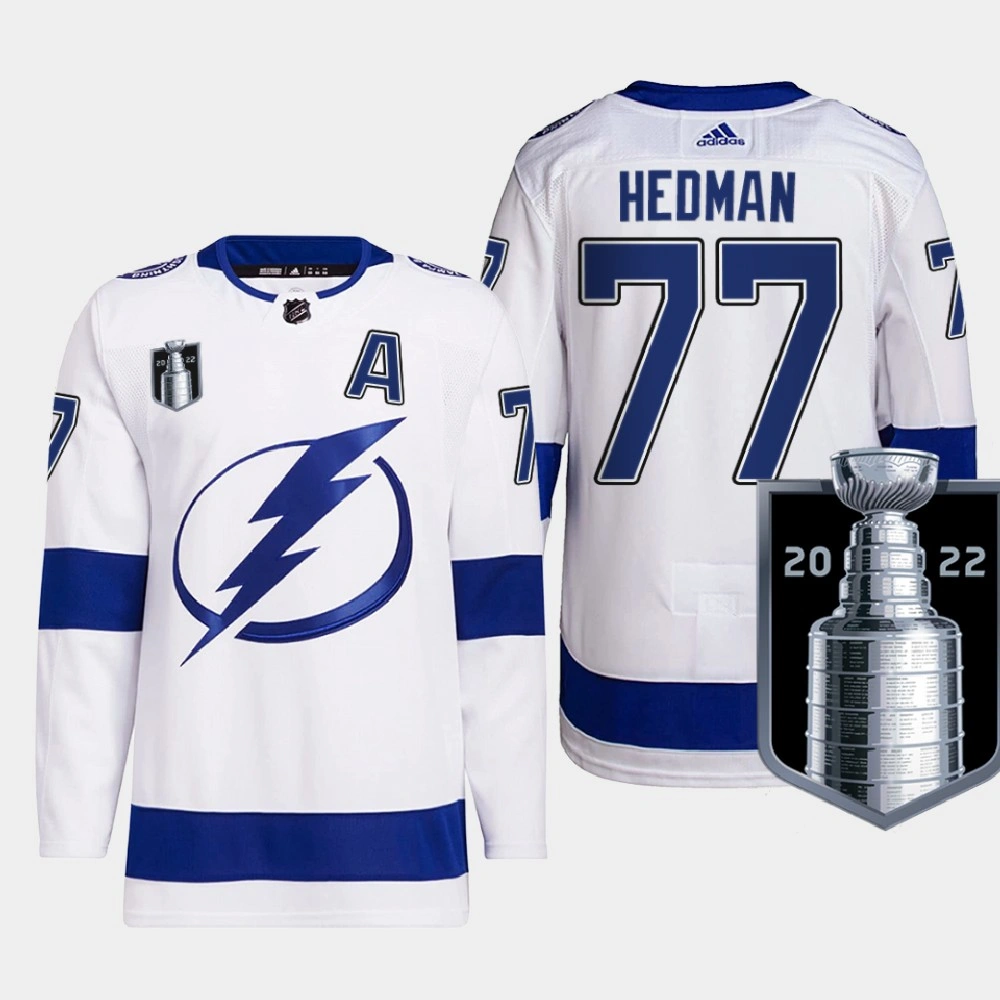 Youth Tampa Bay Lightning Victor Hedman White Authentic 2022 Eastern Conference Champs Jersey Youth Tampa Bay Lightning Victor Hedman White Authentic 2022 Eastern Conference Champs Jersey