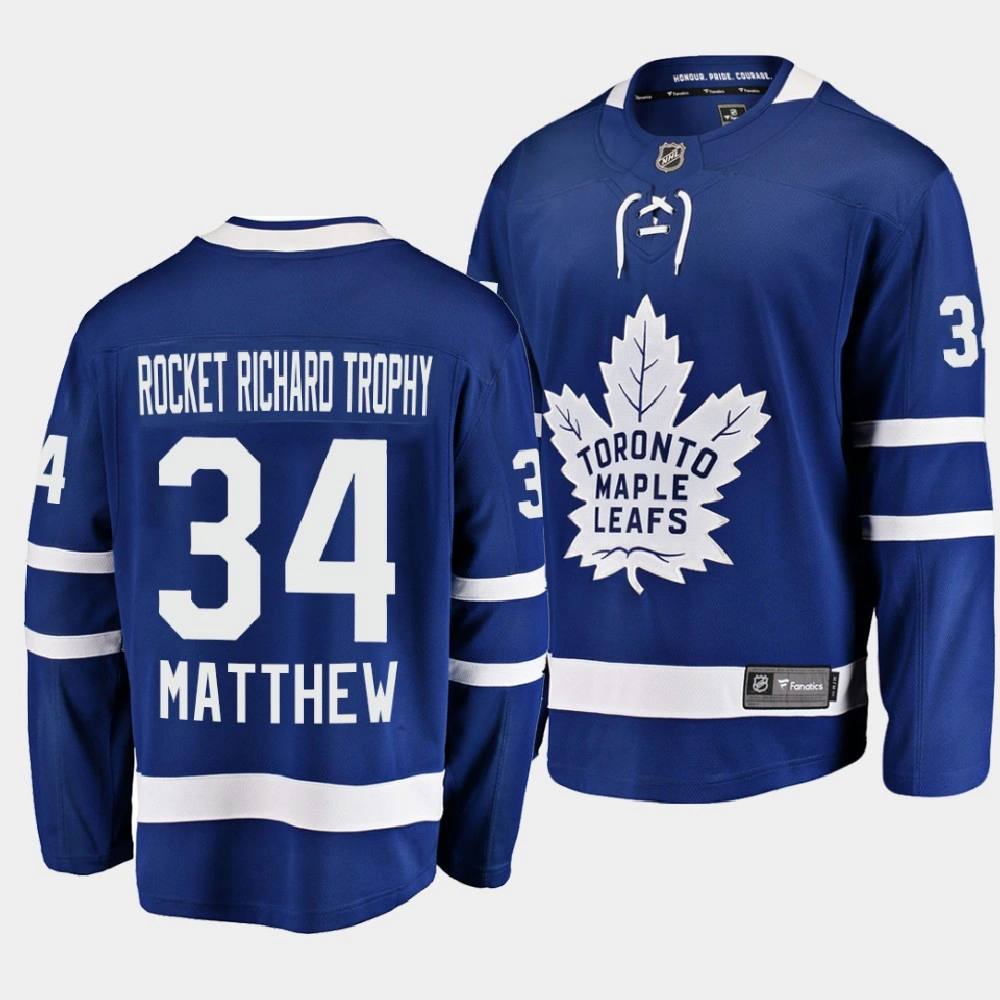 Youth Auston Matthews Toronto Maple Leafs 2022 Rocket Richard Trophy Blue #34 Jersey Awards Edition Youth Auston Matthews Toronto Maple Leafs 2022 Rocket Richard Trophy Blue #34 Jersey Awards Edition