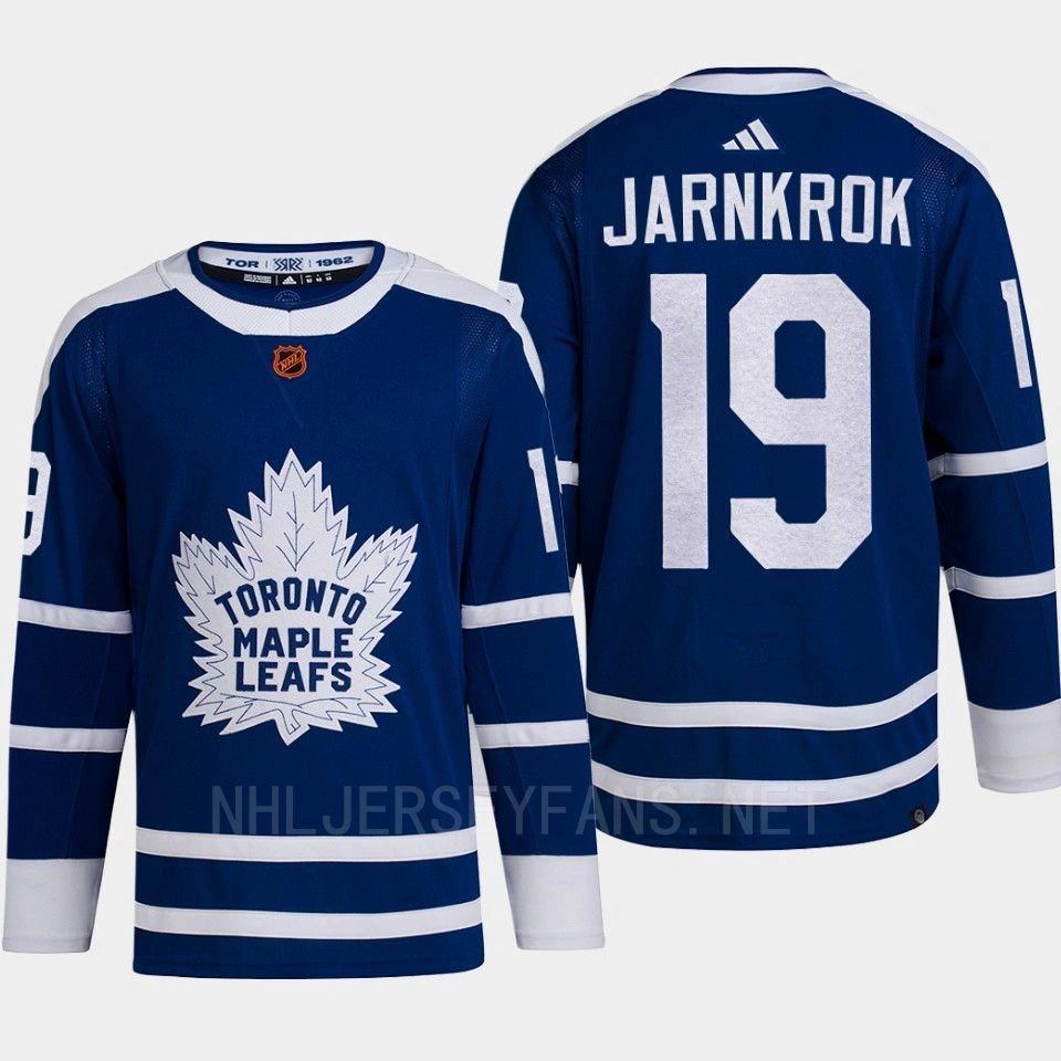 Toronto Maple Leafs 2022 Reverse Retro 2.0 Calle Jarnkrok Blue Authentic Primegreen Jersey Men's Toronto Maple Leafs 2022 Reverse Retro 2.0 Calle Jarnkrok Blue Authentic Primegreen Jersey Men's