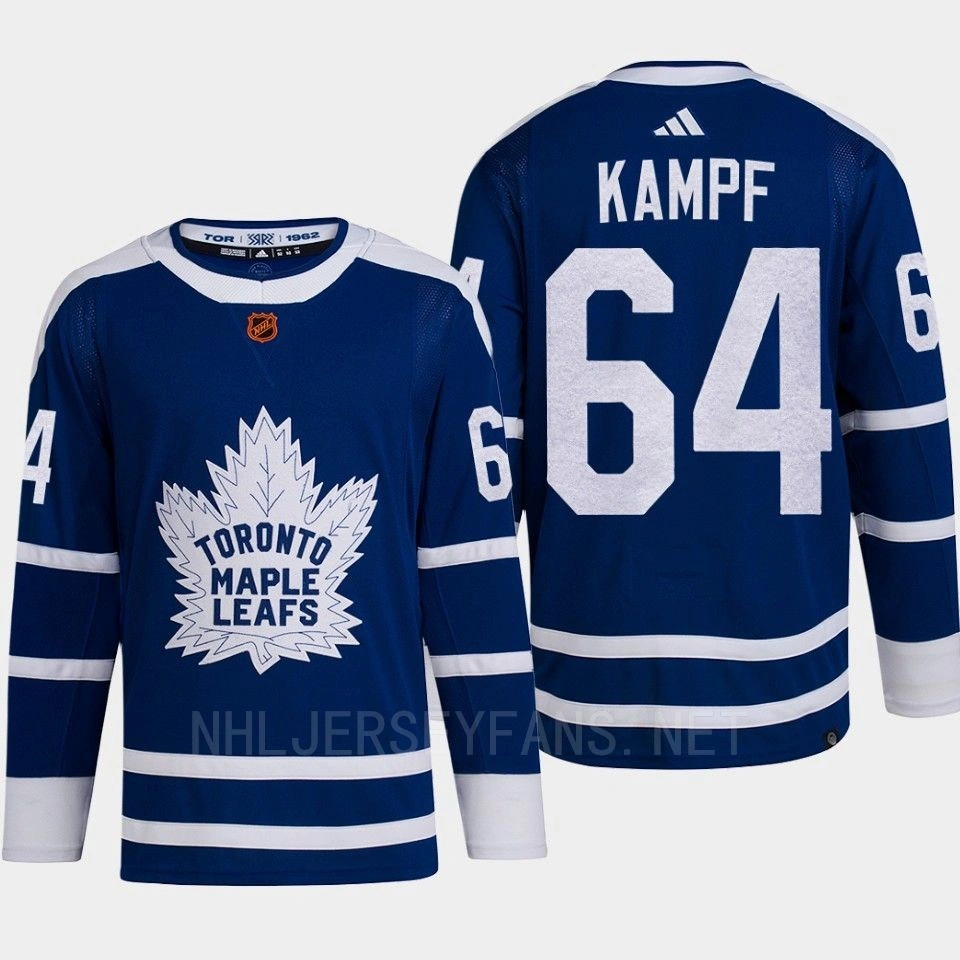 Women's Toronto Maple Leafs 2022 Reverse Retro 2.0 David Kampf Blue Authentic Primegreen Jersey Men's