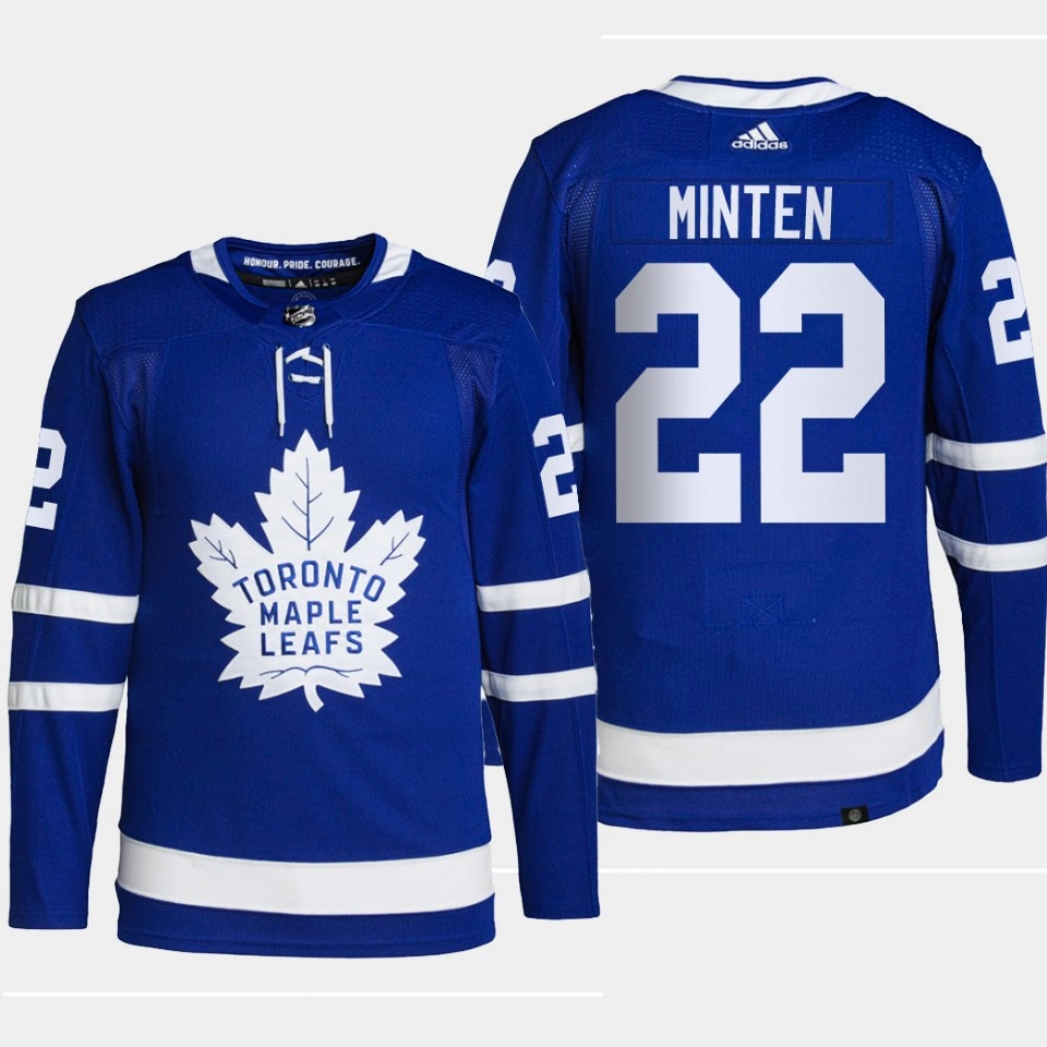 Women's Fraser Minten Toronto Maple Leafs 2022 NHL Draft Blue Jersey Authentic Primegreen Home