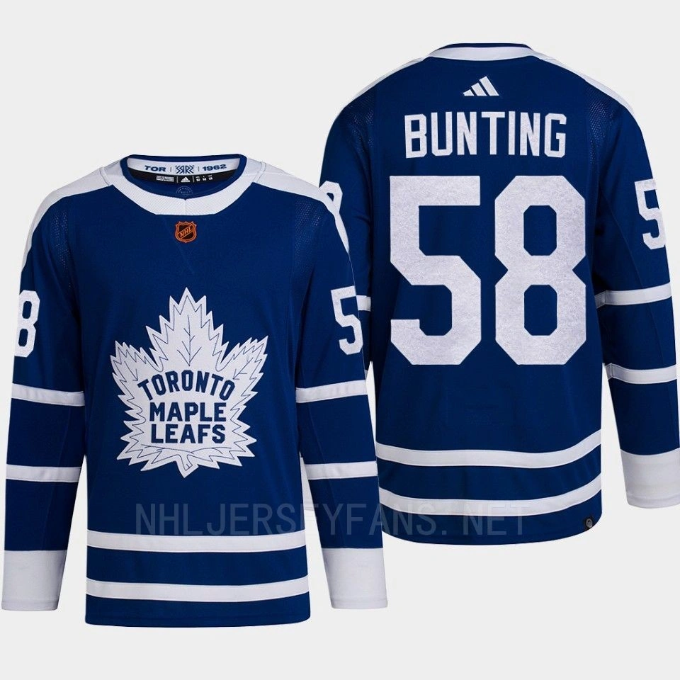 Women's Toronto Maple Leafs 2022 Reverse Retro 2.0 Michael Bunting Blue Authentic Primegreen Jersey Men's