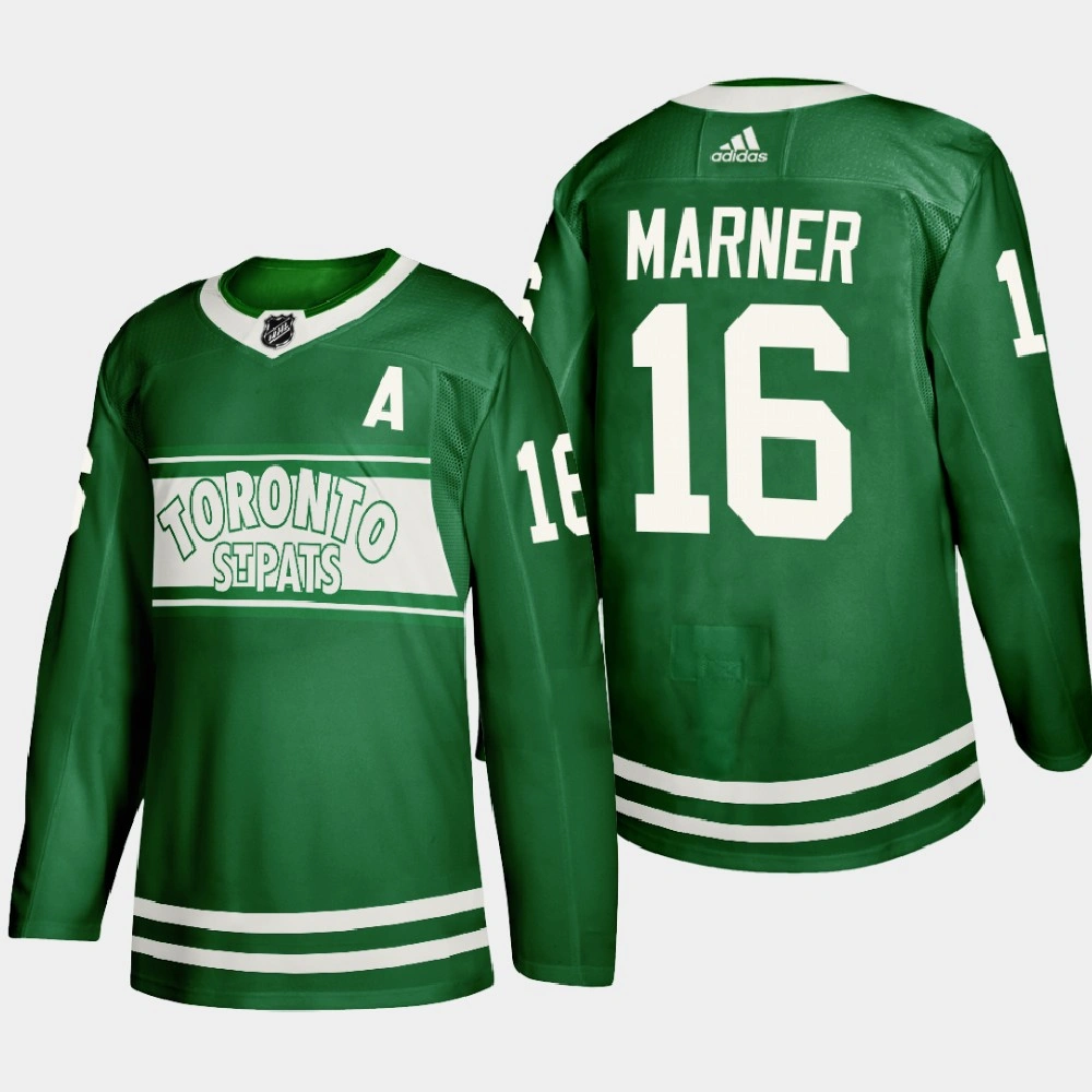 Women's Toronto Maple Leafs St. Patricks Day 2022 Mitch Marner Green Special Edition Jersey