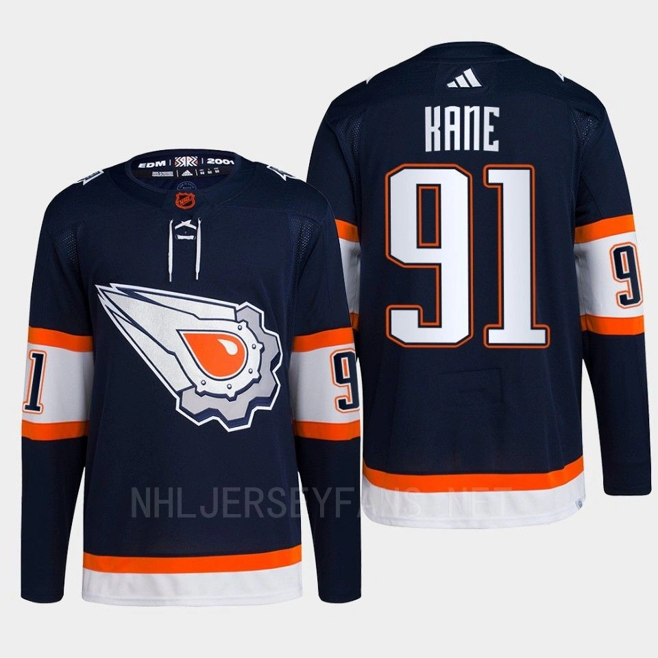 Edmonton Oilers Evander Kane Navy Authentic Primegreen Reverse Retro 2.0 Jersey 2022