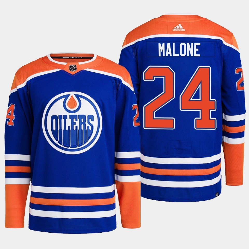 Reid Schaefer #24 Edmonton Oilers Blue Jersey 2022-23 Primegreen Authentic Home